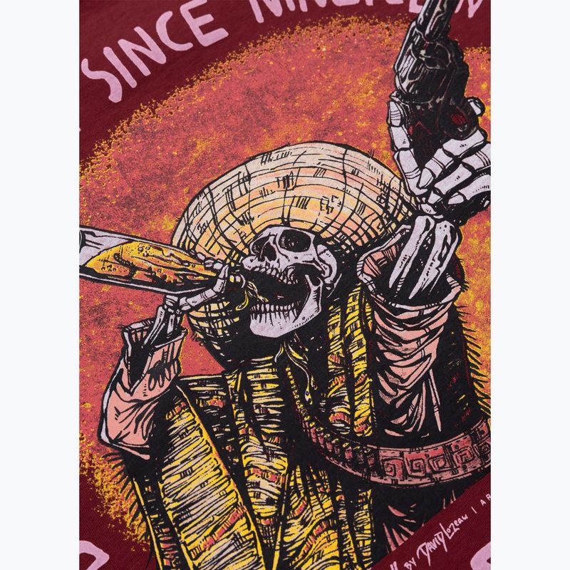 Pánské tričko Pitbull Shot For Shot burgundy 6