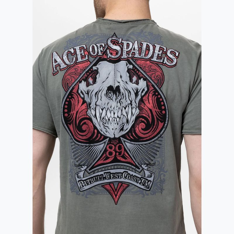 Pánské tričko Pitbull Ace Of Spades muted green 3