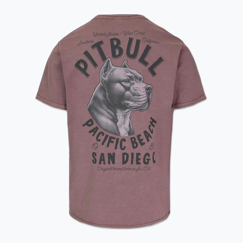 Pánské tričko Pitbull Pacific dusty burgundy 2