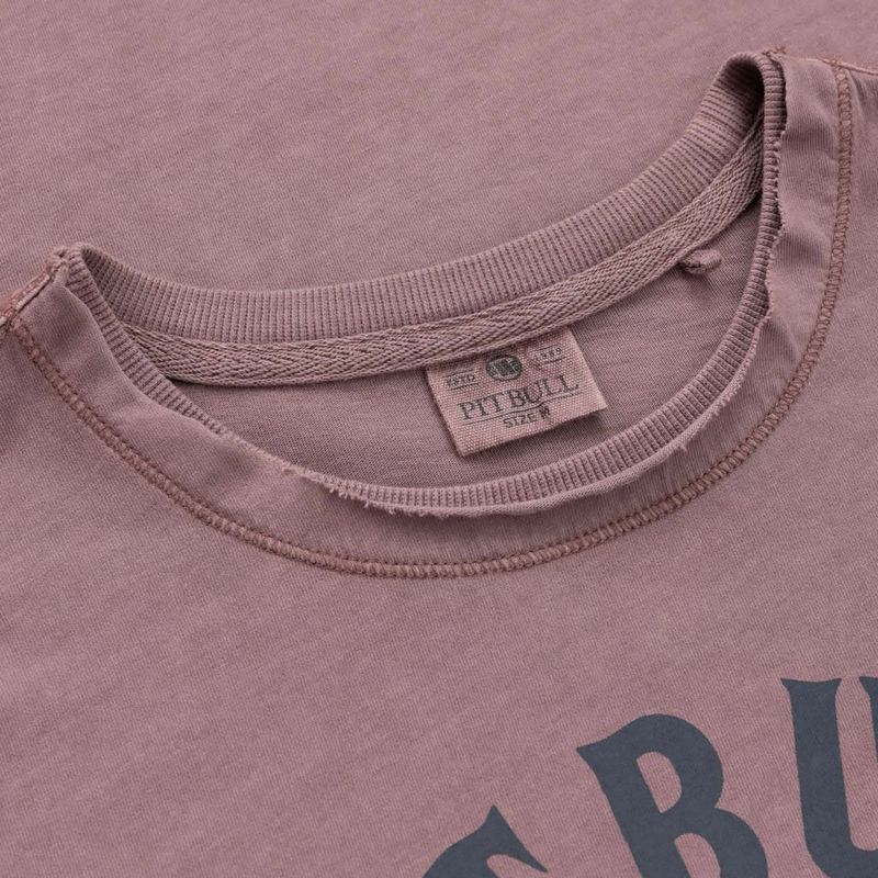 Pánské tričko Pitbull Shkull Logo dusty burgundy 2