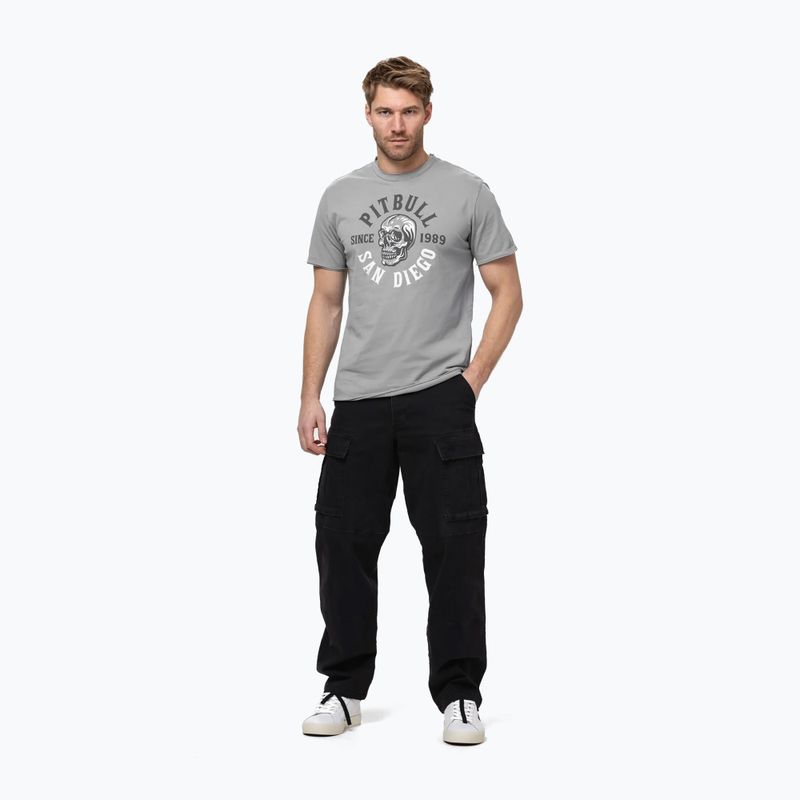 Pánské tričko Pitbull Shkull Logo grey 2