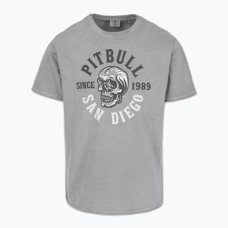 Pánské tričko Pitbull Shkull Logo grey
