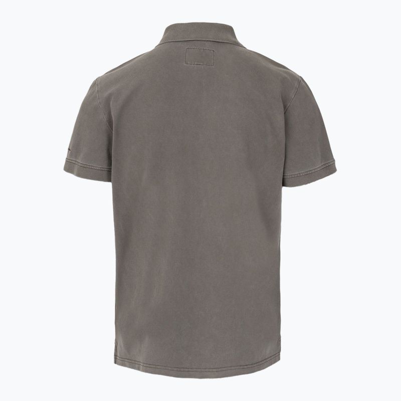 Pánské polotričko Pitbull Washed Polo Shirt dark brown 2