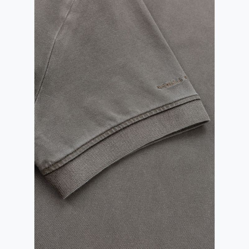 Pánské polotričko Pitbull Washed Polo Shirt dark brown 5