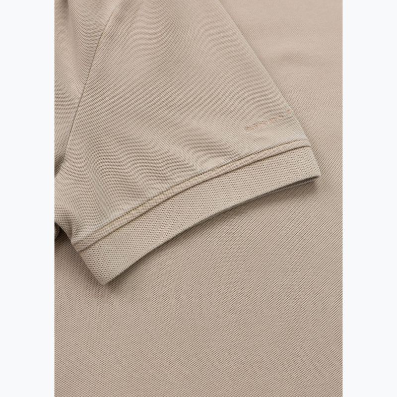 Pánské polotričko Pitbull Washed Polo Shirt pale sand 5