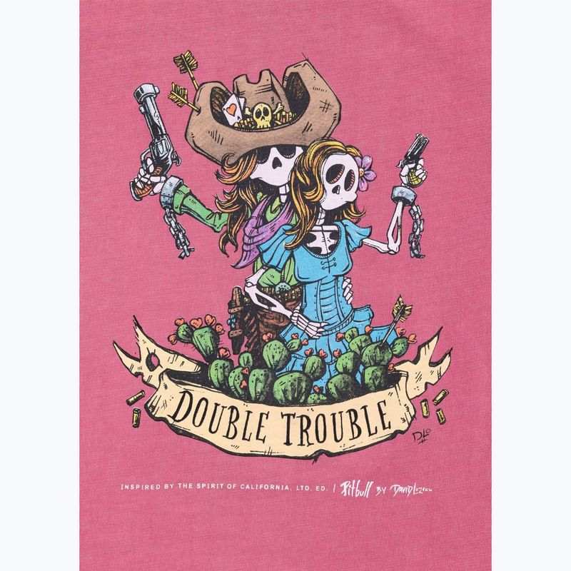 Pánské tričko Pitbull Doubletrouble washed pink 4