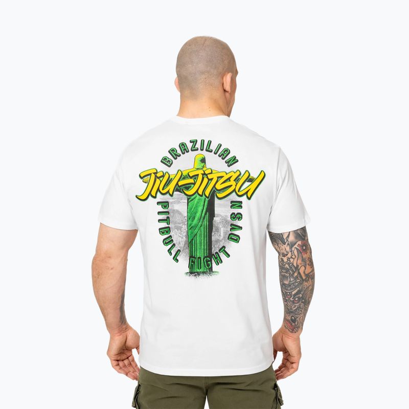 Pánské tričko Pitbull BJJ FIGHT DVSN white 3