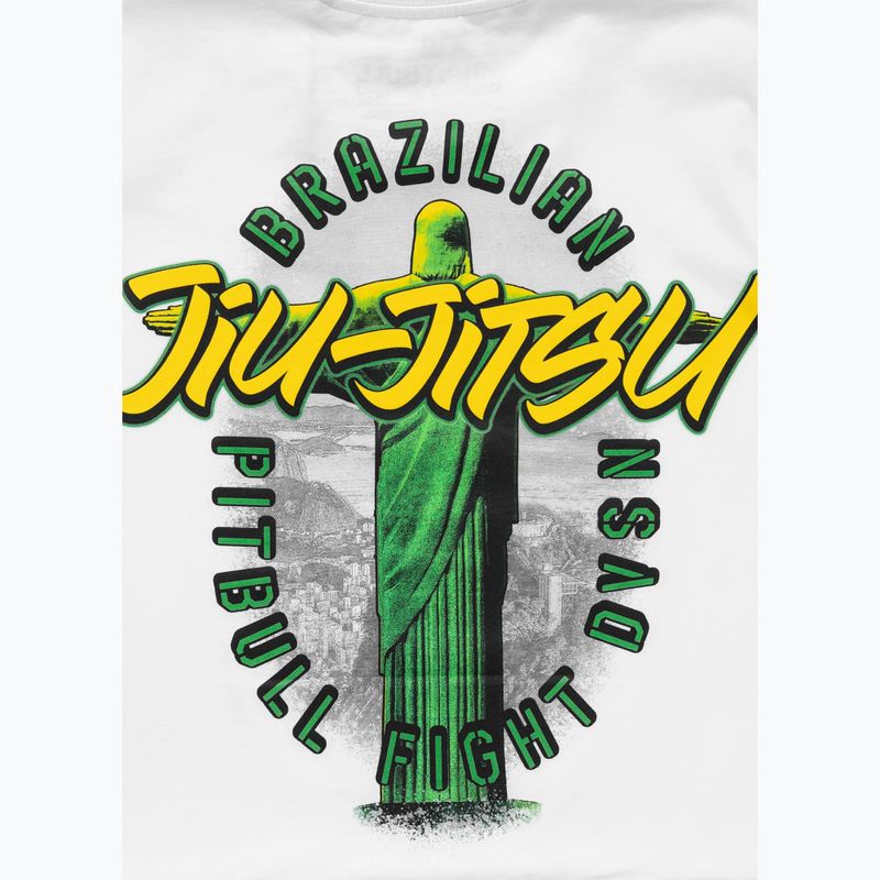 Pitbull BJJ FIGHT DVSN pánské tričko bílé 5
