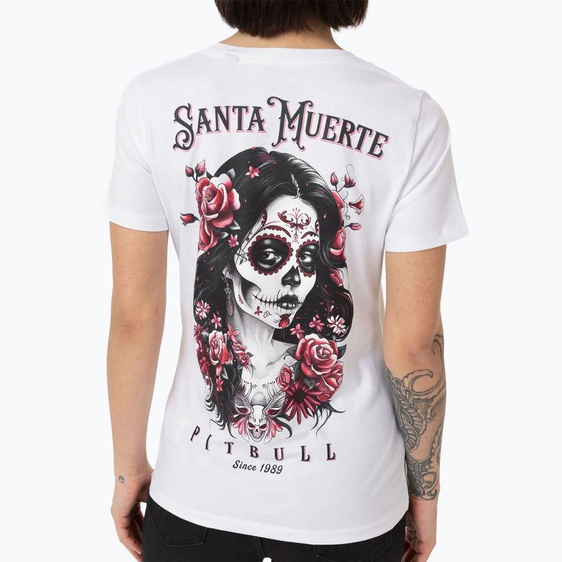 Dámské tričko Pitbull Santa Muerte Rose white 3