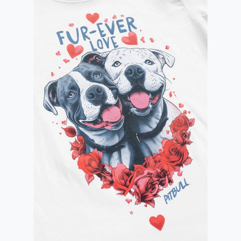 Dámské tričko Pitbull Fur Ever Love white 4