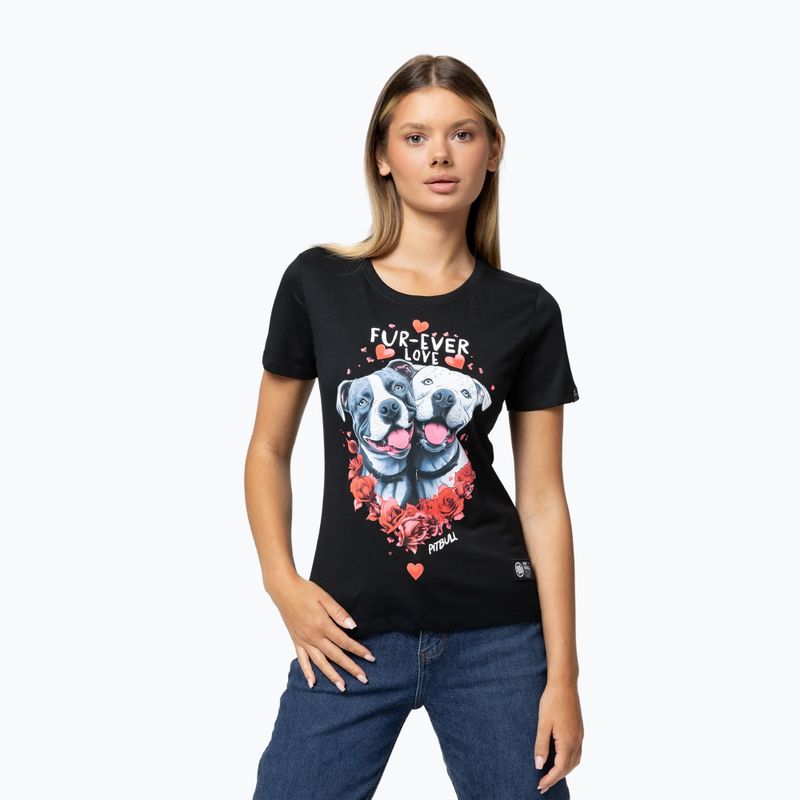 Dámské tričko Pitbull Fur Ever Love black 3