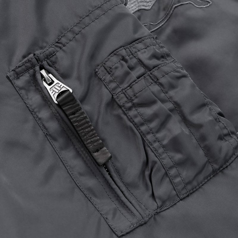 Pánská bunda Pitbull Hacket Washed Bomber graphite 6