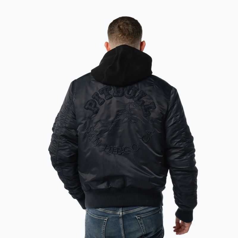 Pánská bunda Pitbull Hacket Washed Bomber dark navy 3