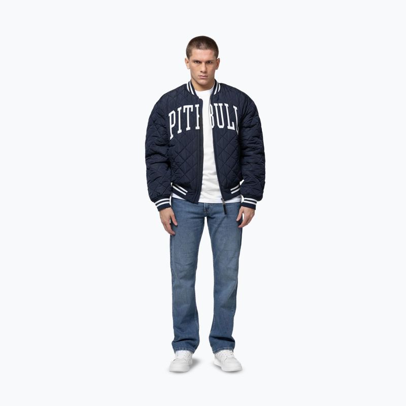 Pánská bunda Pitbull Jupiter Padded Baseball dark navy 2