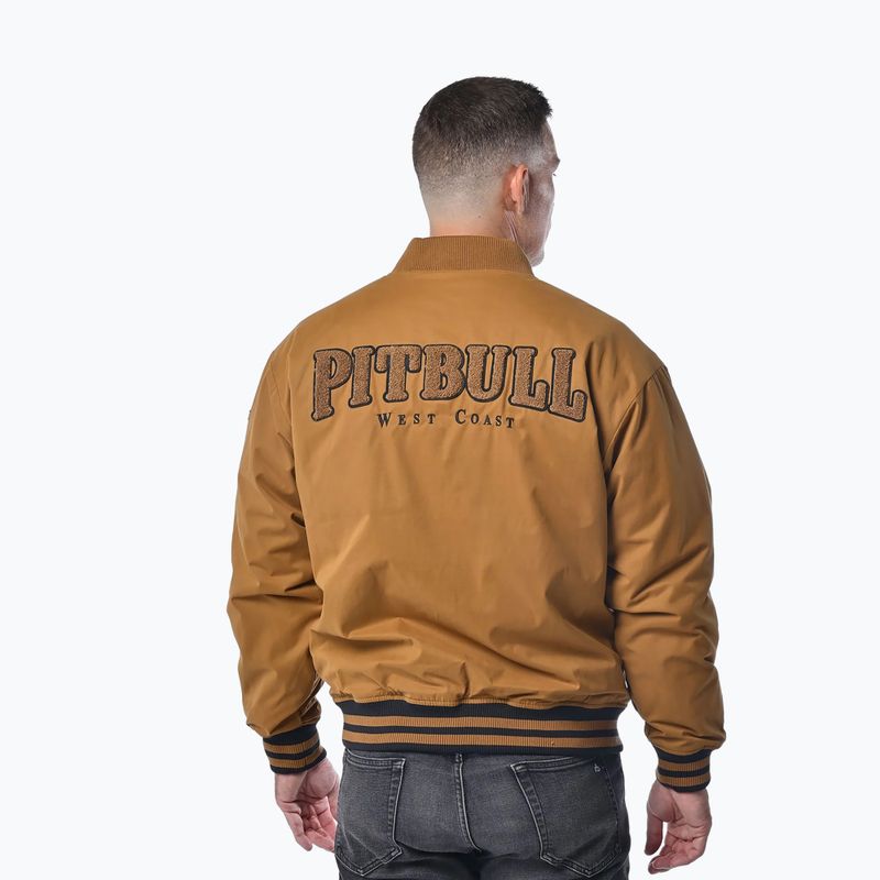 Pánská bunda Pitbull Radford Baseball honey yellow 3