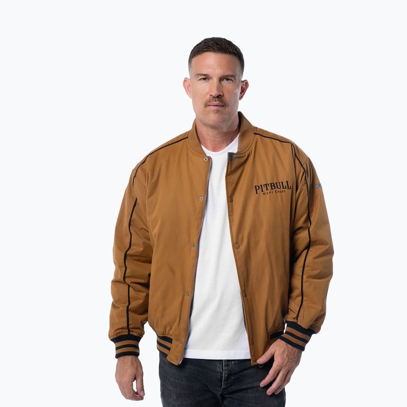 Pánská bunda Pitbull Radford Baseball honey yellow 4
