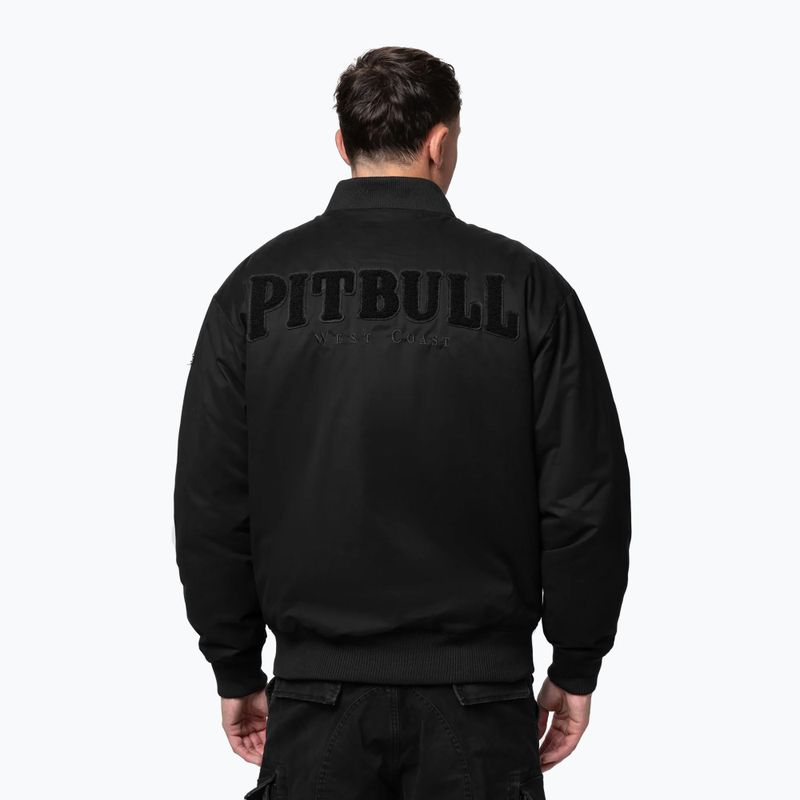 Pánská bunda Pitbull Radford Baseball black/black 3