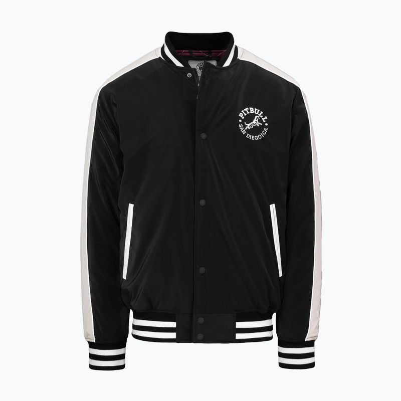 Pánská bunda Pitbull Manolito Baseball black/white 7
