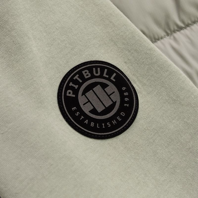 Pánská bunda Pitbull Palomar Padded Hooded Hybrid Dusty Salvia 9