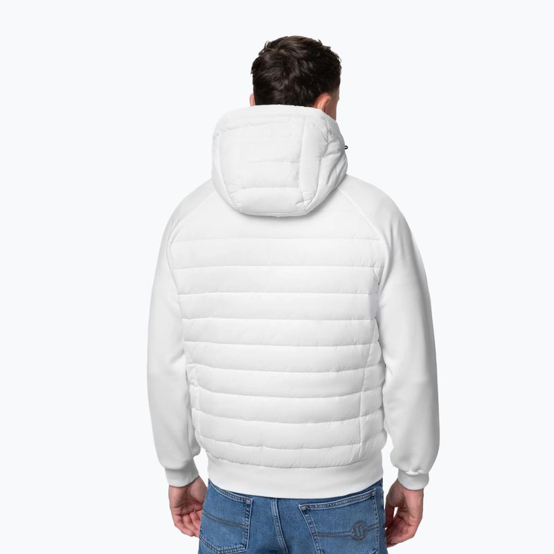 Pánská bunda Pitbull Palomar Padded Hooded Hybrid white 3