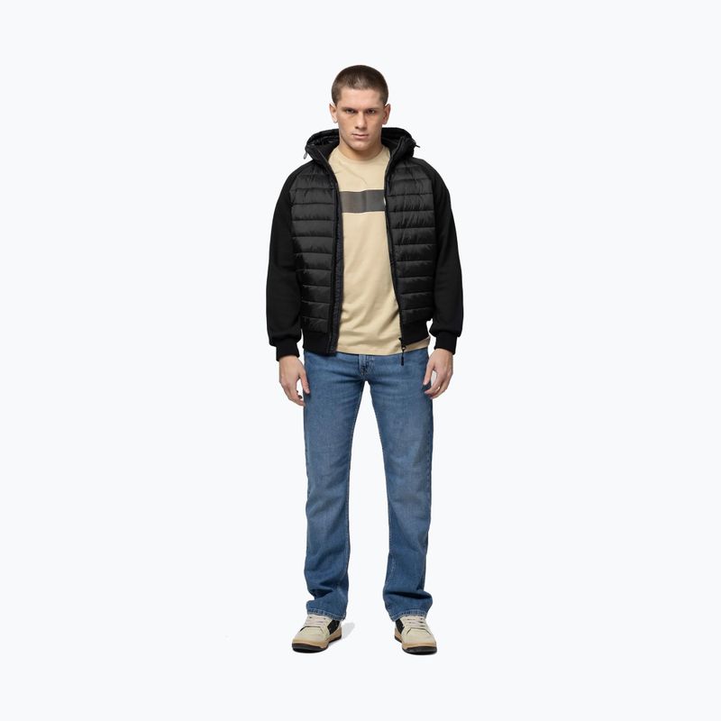 Pánská bunda Pitbull Palomar Padded Hooded Hybrid black 2