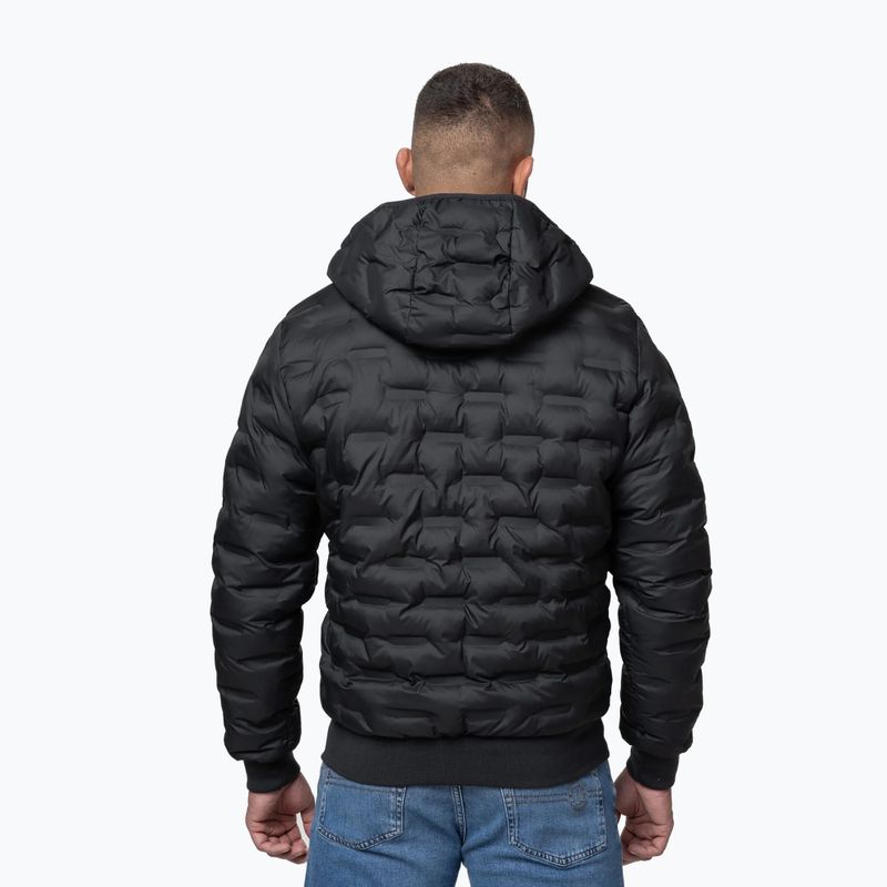 Pánská zimní bunda Pitbull Fisk Quilted Hooded black 3