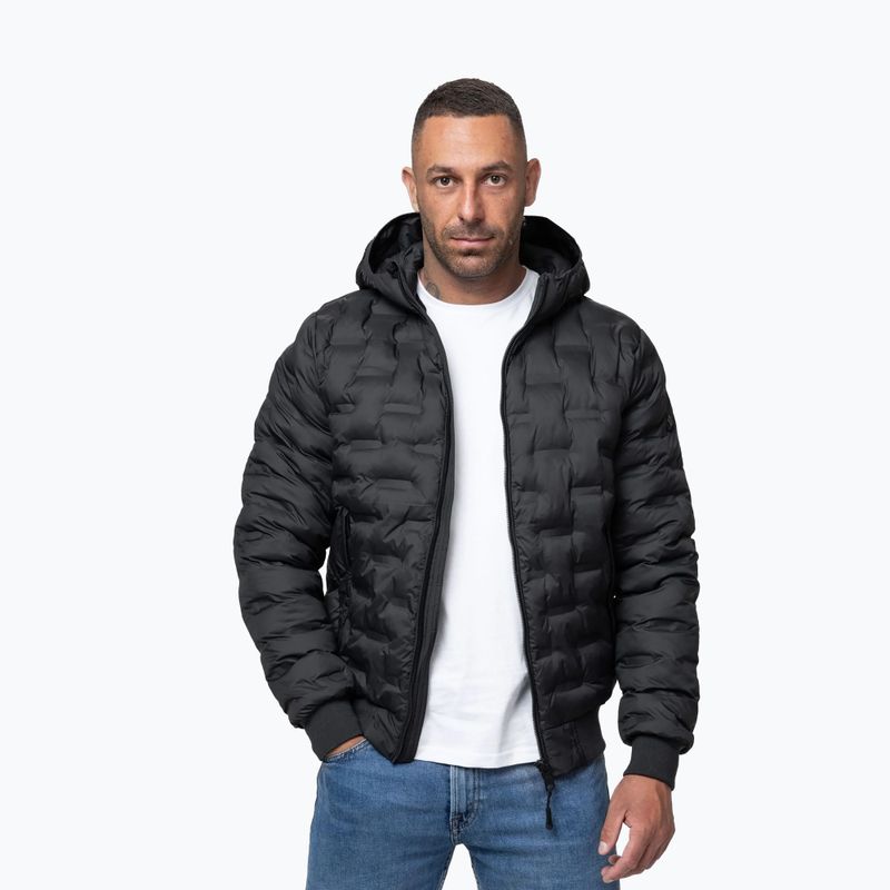 Pánská zimní bunda Pitbull Fisk Quilted Hooded black 4