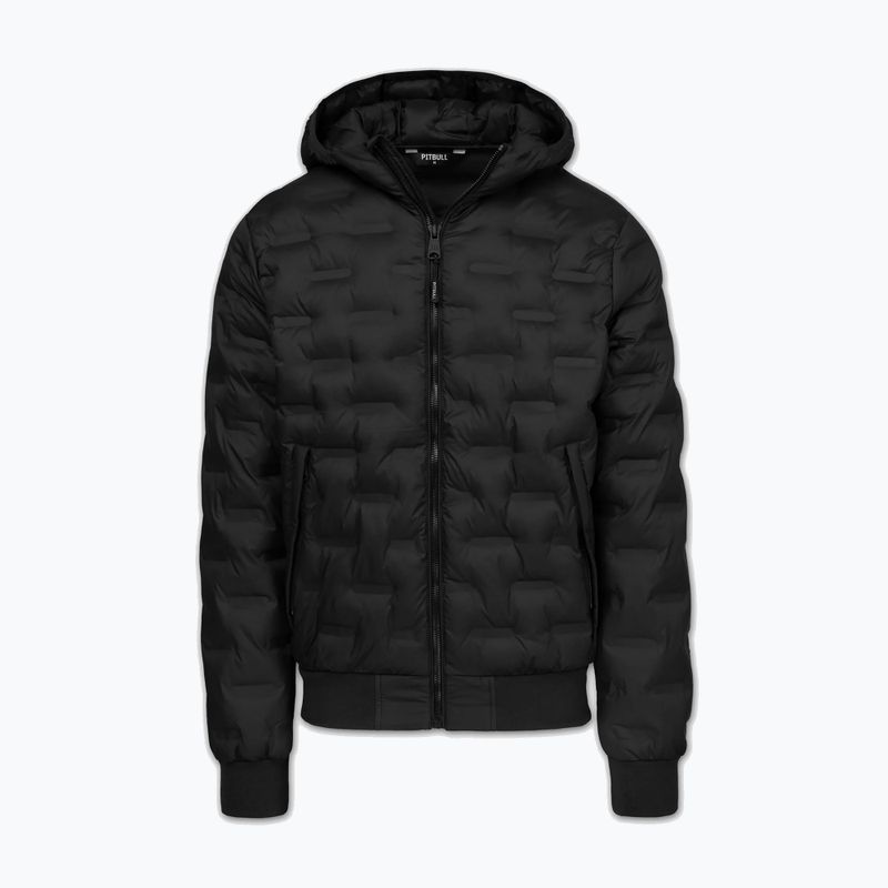 Pánská zimní bunda Pitbull Fisk Quilted Hooded black 5