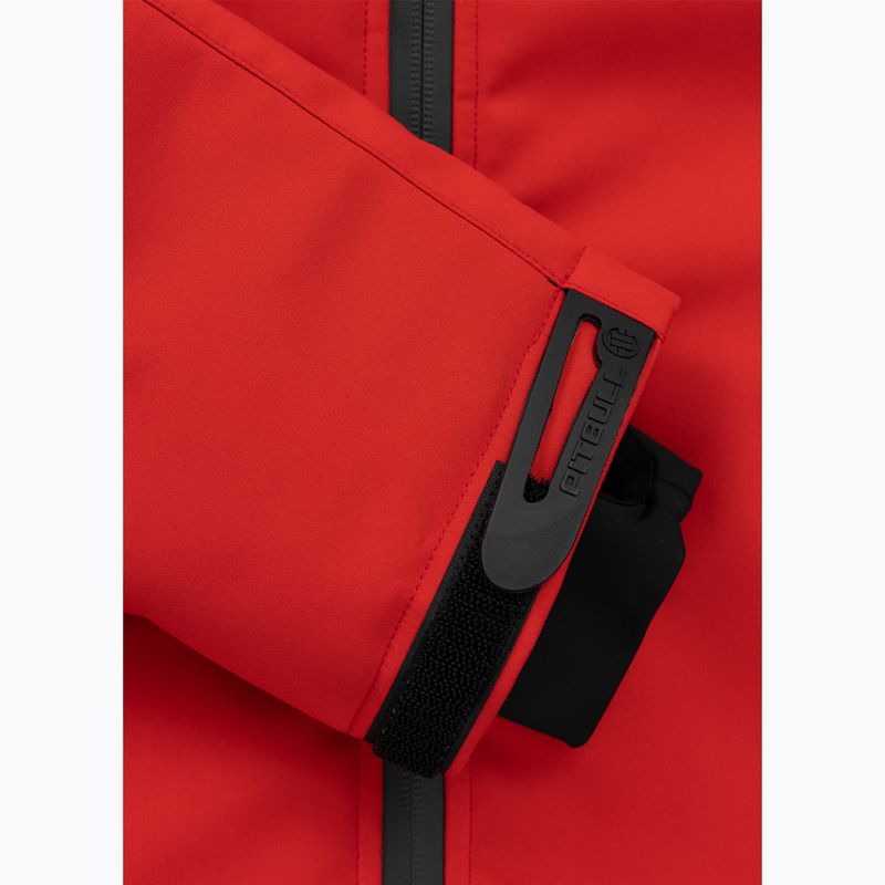 Pánská zimní bunda Pitbull Padded Rockfish Hooded fluorescent red 6