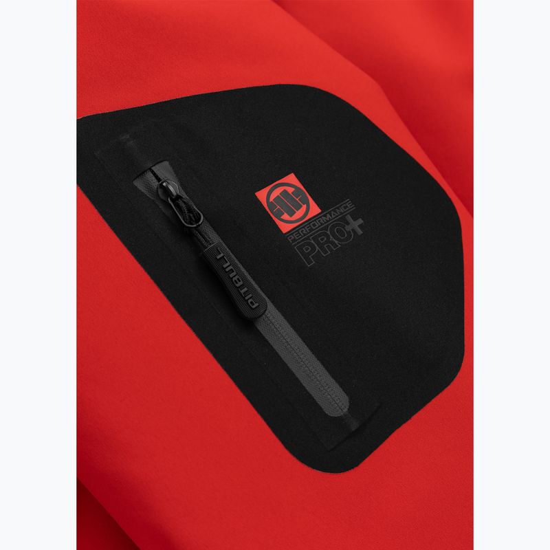 Pánská zimní bunda Pitbull Padded Rockfish Hooded fluorescent red 8