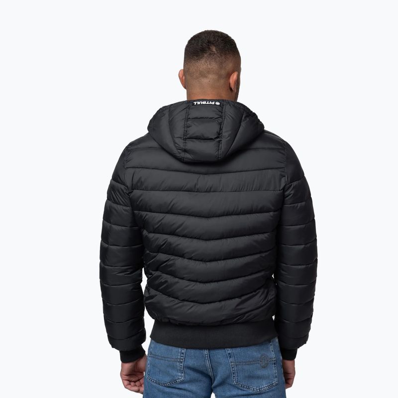 Pánská zimní bunda Pitbull Rubio Quilted Hooded black 3