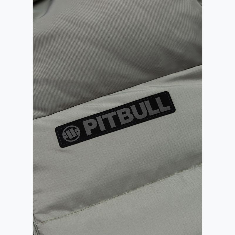 Pánská zimní bunda Pitbull Dillon Quilted Hooded dusty salvia 9