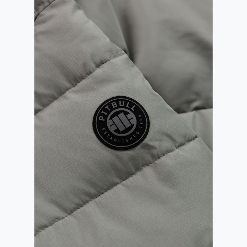 Pánská zimní bunda Pitbull Dillon Quilted Hooded dusty salvia 10