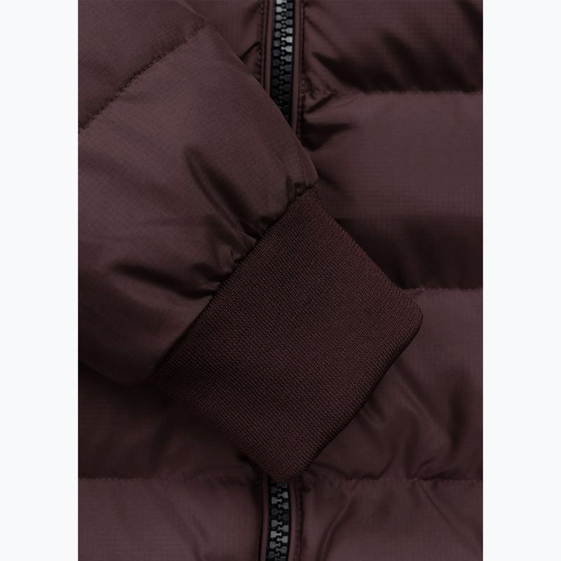 Pánská zimní bunda Pitbull Dillon Quilted Hooded burgundy 11
