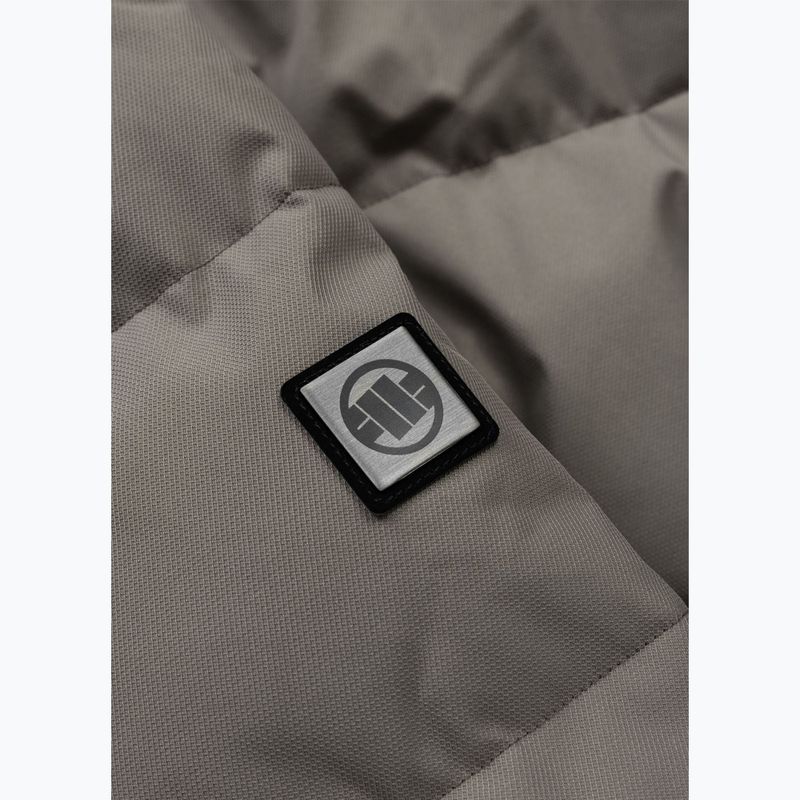 Pánská zimní bunda Pitbull Patton Quilted Hooded taupe 10