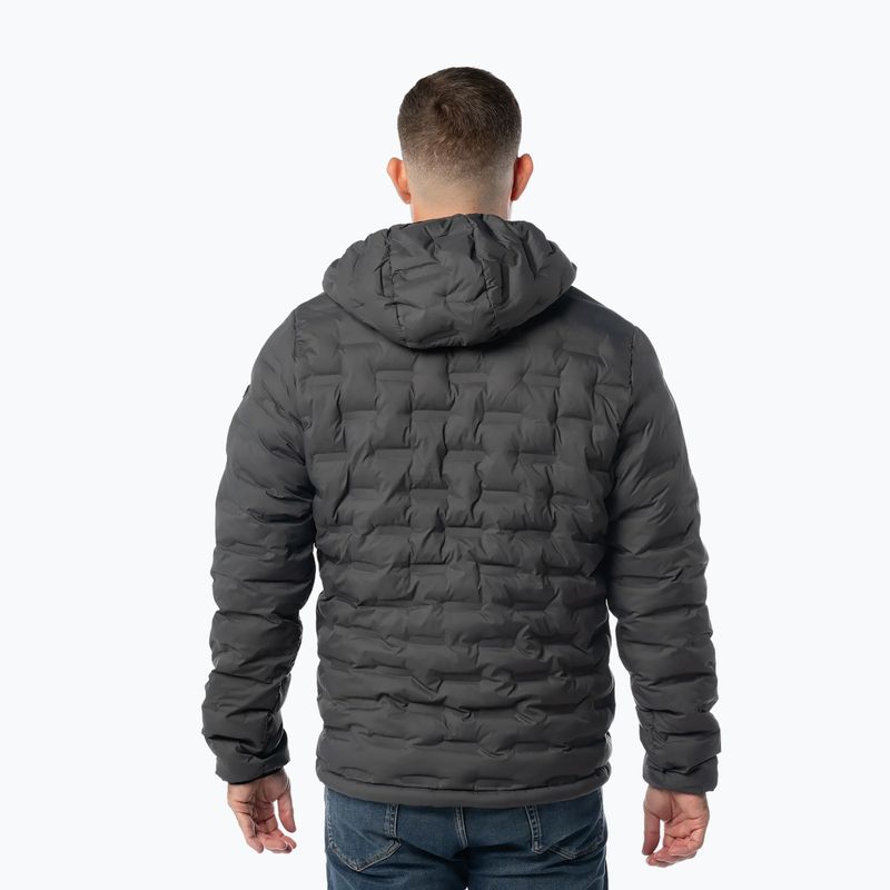Pánská zimní bunda Pitbull Camino Quilted Hooded graphite 3