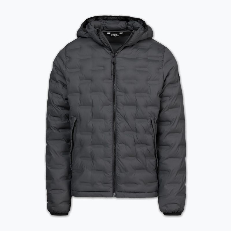 Pánská zimní bunda Pitbull Camino Quilted Hooded graphite 4