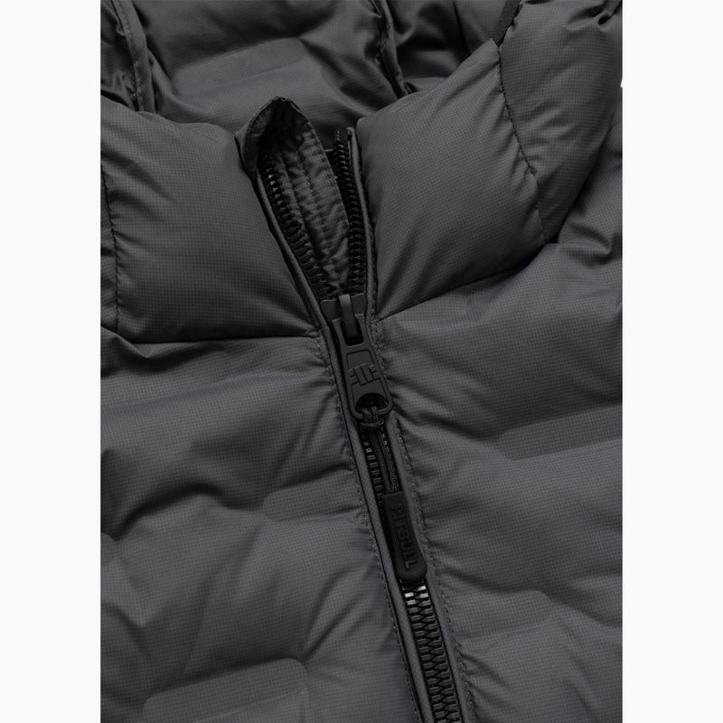 Pánská zimní bunda Pitbull Camino Quilted Hooded graphite 6
