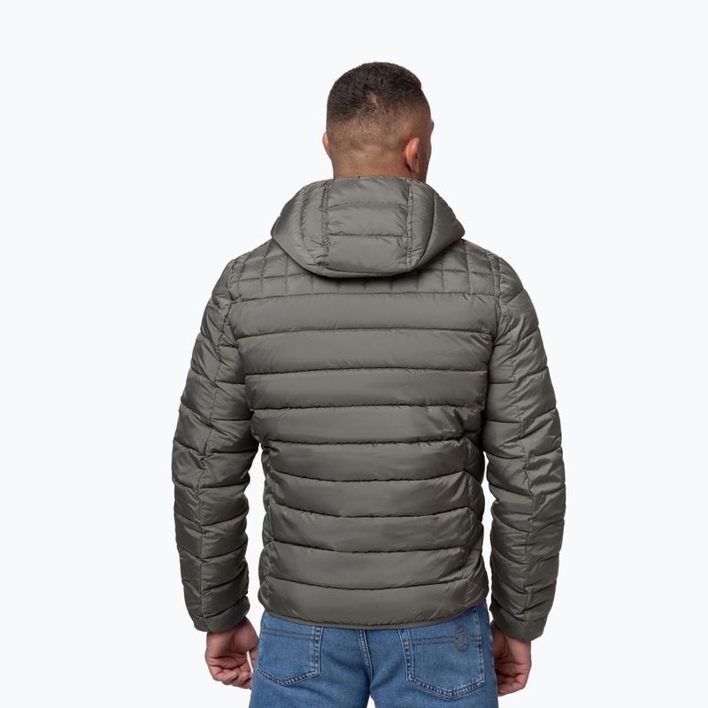 Pánská zimní bunda Pitbull Foothill Hooded Padded taupe 3
