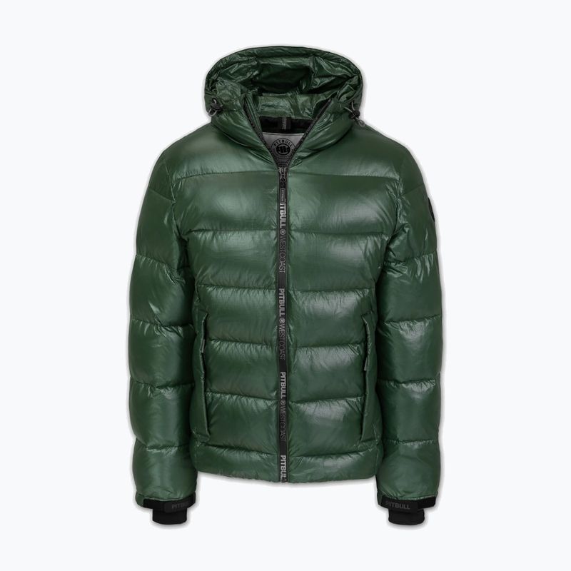 Pánská zimní bunda Pitbull Pepperwood Ribstop Padded Hooded black/green 5