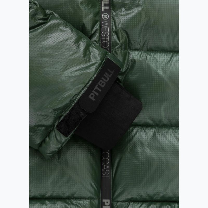 Pánská zimní bunda Pitbull Pepperwood Ribstop Padded Hooded black/green 12