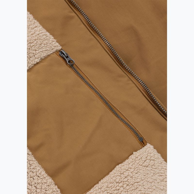 Pánská zimní bunda Pitbull Elkwood 3 Sherpa Hooded honey yellow 9