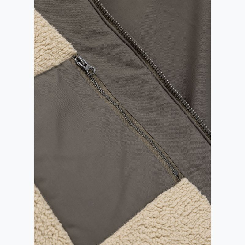 Pánská zimní bunda Pitbull Elkwood 3 Sherpa Hooded taupe 11