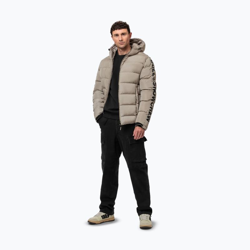 Pánská zimní bunda Pitbull Airway 4 Padded Hooded pale sand 2