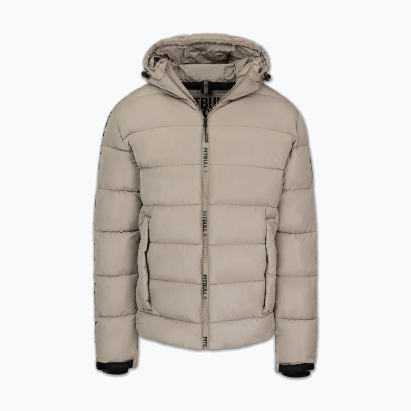 Pánská zimní bunda Pitbull Airway 4 Padded Hooded pale sand 7