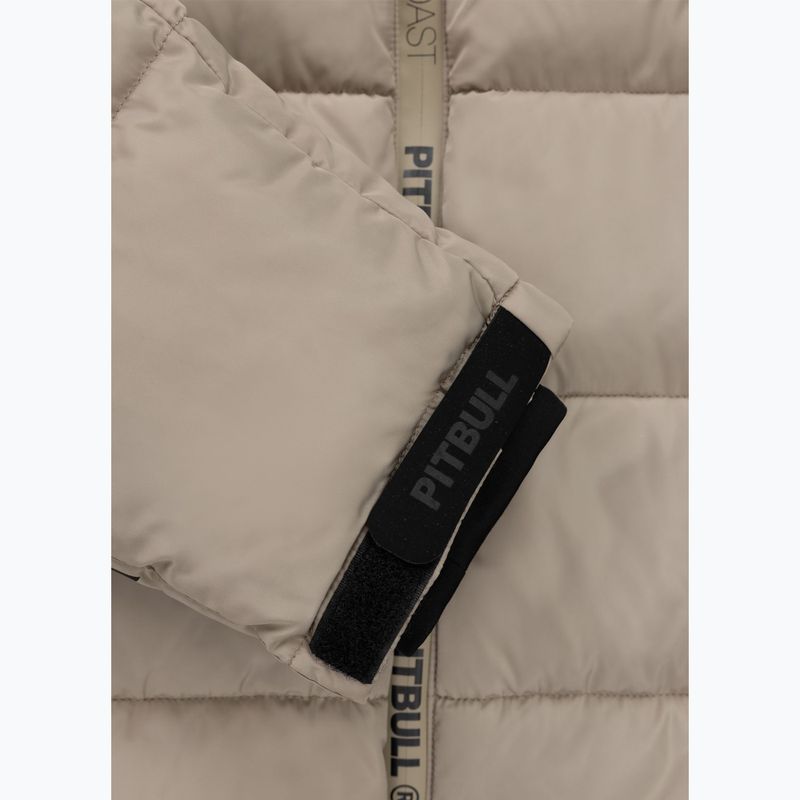 Pánská zimní bunda Pitbull Airway 4 Padded Hooded pale sand 12