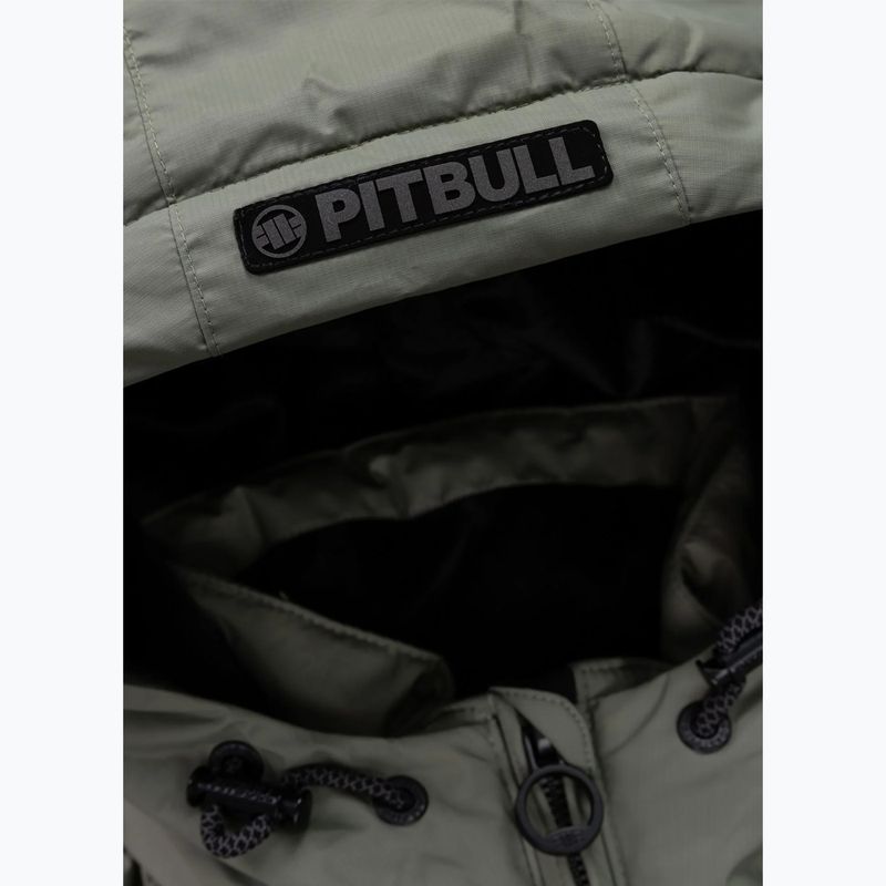 Pánská zimní bunda Pitbull Crestline Padded Hooded dusty salvia 6