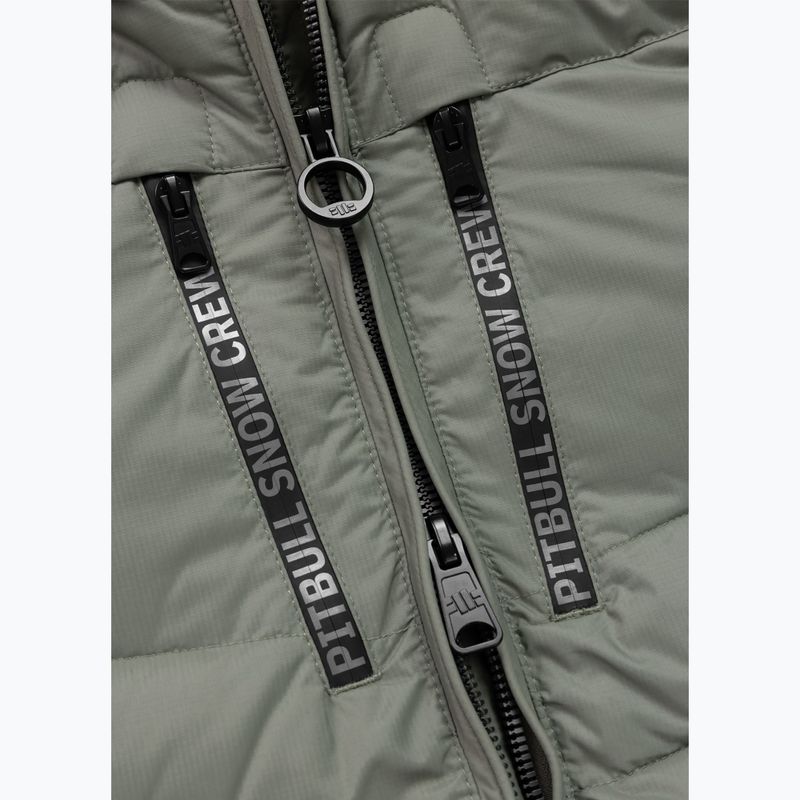 Pánská zimní bunda Pitbull Crestline Padded Hooded dusty salvia 9