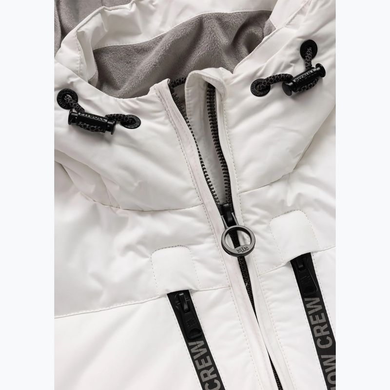 Pánská zimní bunda Pitbull Crestline Padded Hooded off white 8