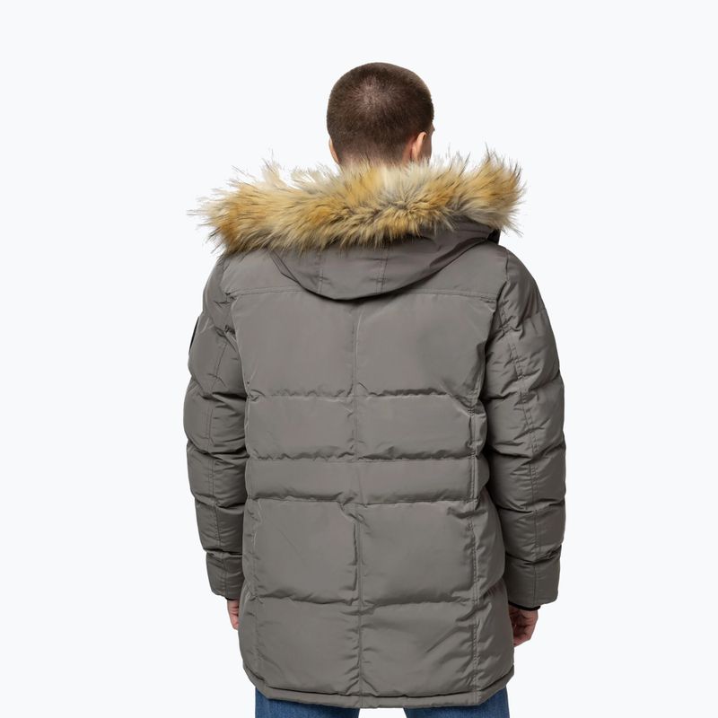 Pánská zimní bunda Pitbull Forest Hooded Parka taupe 3